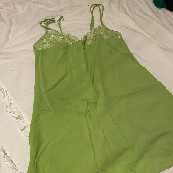 La Perla Intimates & Sleepwear La Perla Green Lace Slip Poshmark